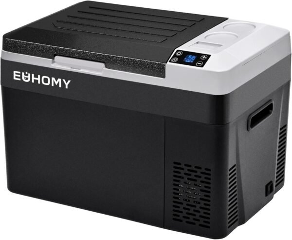 EUHOMY 12 Volt Refrigerator, 32QT(30L) Electric Cooler, Car Fridge APP Control, Car Refrigerator 12/24V DC 110-240V AC, Portable Freezer Usable Battery for Camping, Travel, Truck, Outdoor