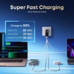 Anker Charger 140W PD 3.1 Fast Charging 4-Port GaN USB C Charger Foldable Laptop Charger B2697