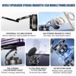 MY[Ready Stock] 2025New 360 Rotation Vacuum Suction Cup Phone Holder Foldable Magnetic Magsafe Car Phone Mount for Gym/Mirror/Smooth Surface
