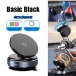 MY[Ready Stock] 2025New 360 Rotation Vacuum Suction Cup Phone Holder Foldable Magnetic Magsafe Car Phone Mount for Gym/Mirror/Smooth Surface