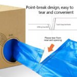 MY STOCK 200PCS 45*59cm Rubbish Bag Handle Breakpoint Thickened Disposable Garbage Bag Plastic Trash Bags Portable×10 boxes.