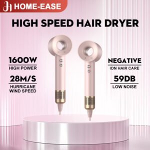 【MY Local】Portable Hair Dryer 1600W High Speed Hair Dryer Negative Lon Hair Care Fast Drying Low Noise Temperature Control