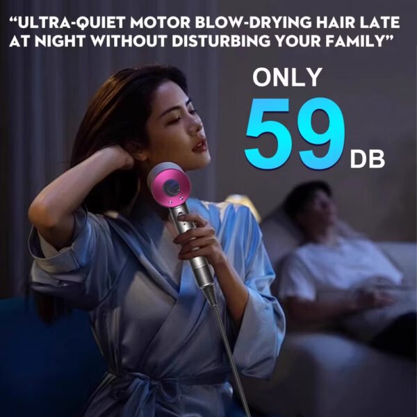 【MY Local】Portable Hair Dryer 1600W High Speed Hair Dryer Negative Lon Hair Care Fast Drying Low Noise Temperature Control
