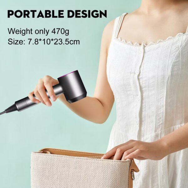【MY Local】Portable Hair Dryer 1600W High Speed Hair Dryer Negative Lon Hair Care Fast Drying Low Noise Temperature Control