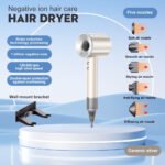 【MY Local】Portable Hair Dryer 1600W High Speed Hair Dryer Negative Lon Hair Care Fast Drying Low Noise Temperature Control
