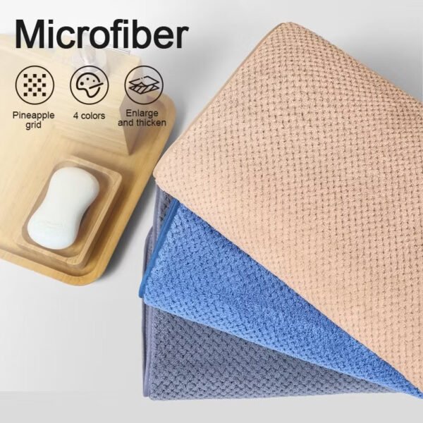 Microfiber Bath Towel 70x140cm Super Absorbent & Quick Dry Soft for Baby & Adult Anti-Bacterial