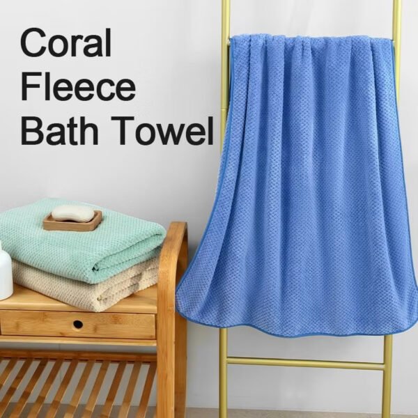 Microfiber Bath Towel 70x140cm Super Absorbent & Quick Dry Soft for Baby & Adult Anti-Bacterial