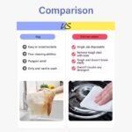 5 Packs (80pcs) 400Sheets Kitchen Wipes Cleaning Wipes Multifunctional Strong Decontamination Degreasing Wet Tissue