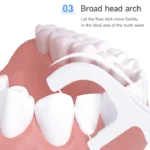 50pcs Dental Floss Stick Tooth Cleaning Interdental Brush Dental Floss Pick Oral Hygiene Care Dental Floss Ultra-Fine×10 boxes 500pcs.