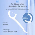 50pcs Dental Floss Stick Tooth Cleaning Interdental Brush Dental Floss Pick Oral Hygiene Care Dental Floss Ultra-Fine×10 boxes 500pcs.