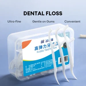 50pcs Dental Floss Stick Tooth Cleaning Interdental Brush Dental Floss Pick Oral Hygiene Care Dental Floss Ultra-Fine×10 boxes 500pcs.