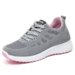 Women's shoes new soft sole comfortable casual shoes trend sports running shoes women's breathable woven shoes