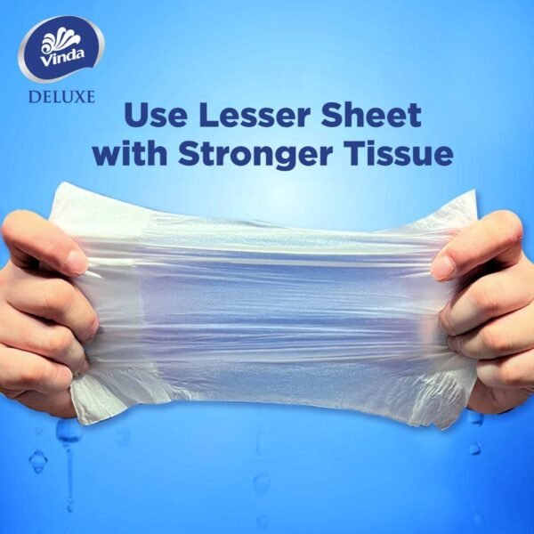 CLEARANCE SALE, STOK TERHAD❗Vinda Deluxe Soft Pack Facial Tissue (5x90s) x 8 - Soft, Gentle Tissue Paper